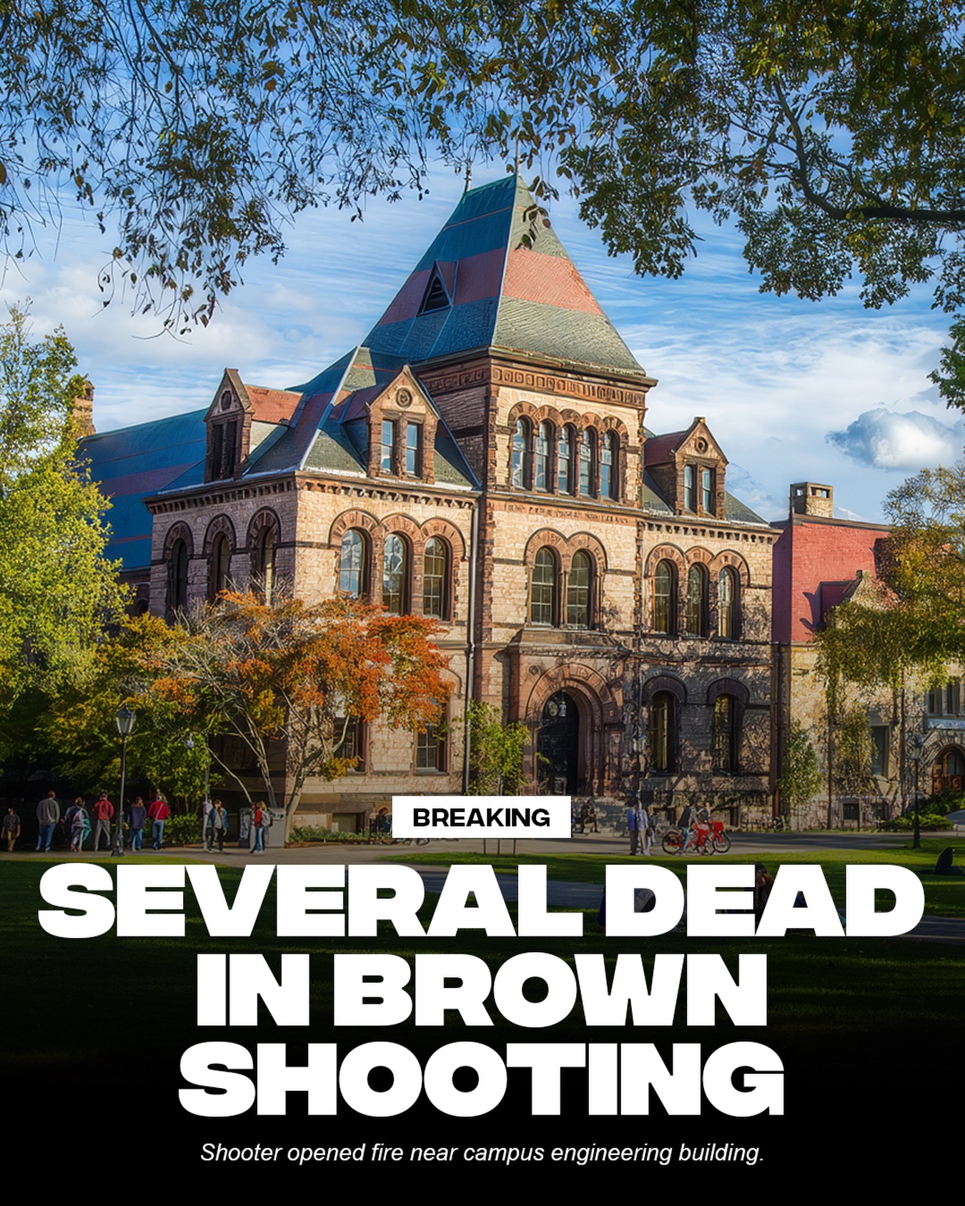 Please pray for Brown 🙏🤎

At least 2 people have been killed. The shooter remain