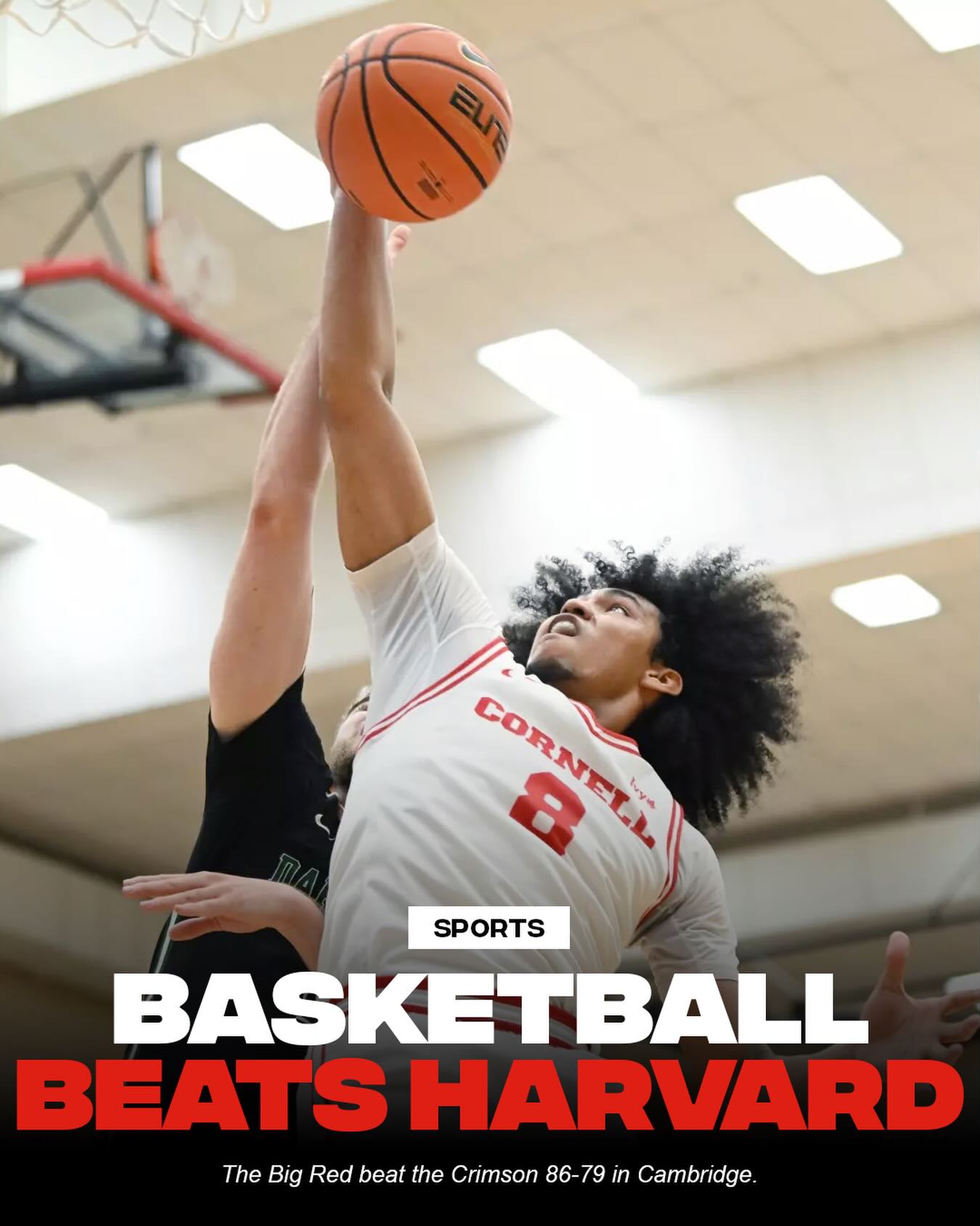 Basketball beat Harvard there, now hockey has to beat them here 🏀🏒