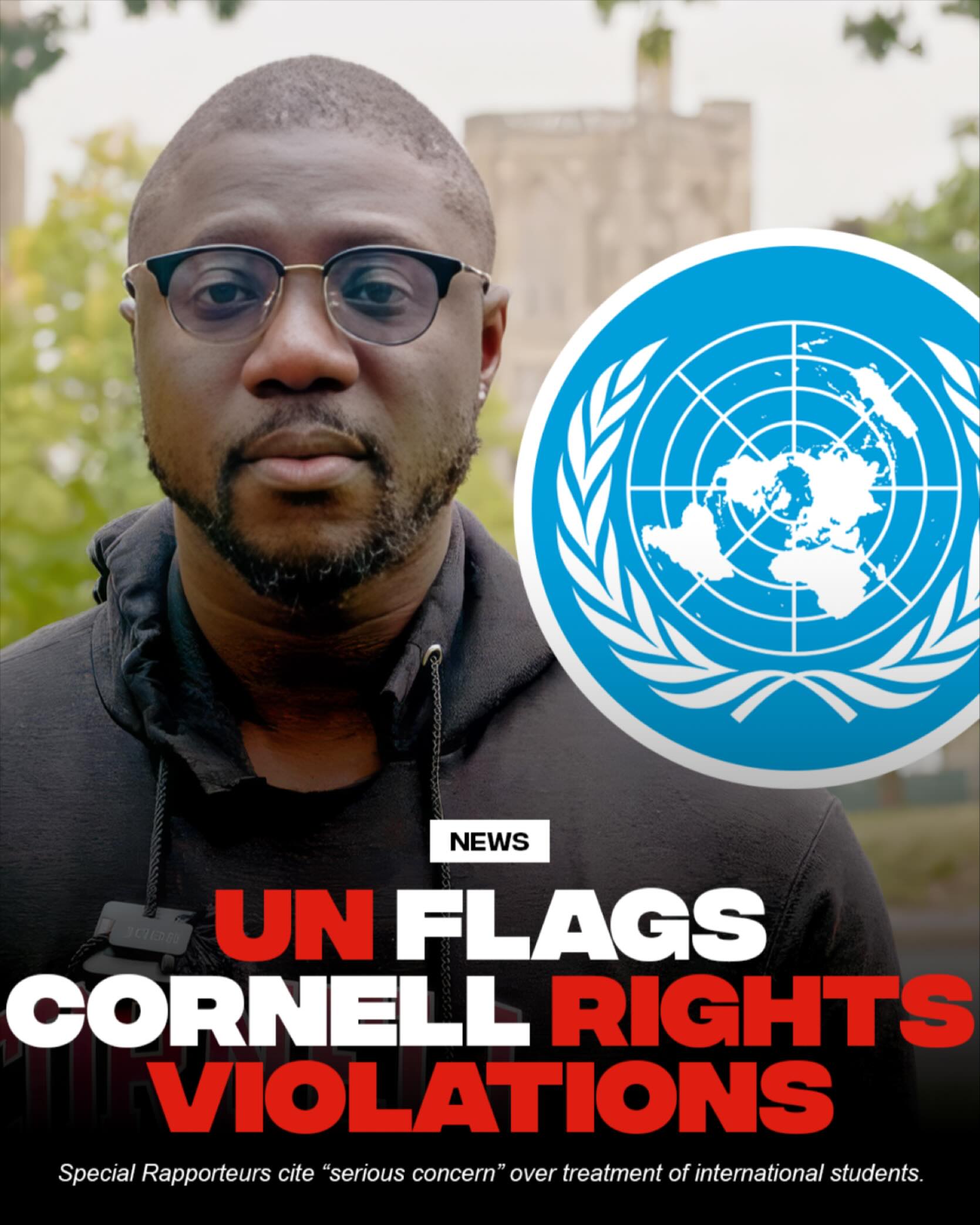 The United Nations has formally raised “serious concern” regarding alleged human