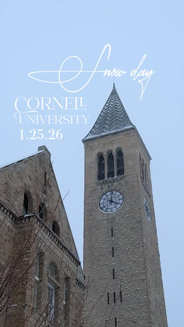 A snow day at Cornell ❄️

Something different for you all, I hope you enjoy.
#co