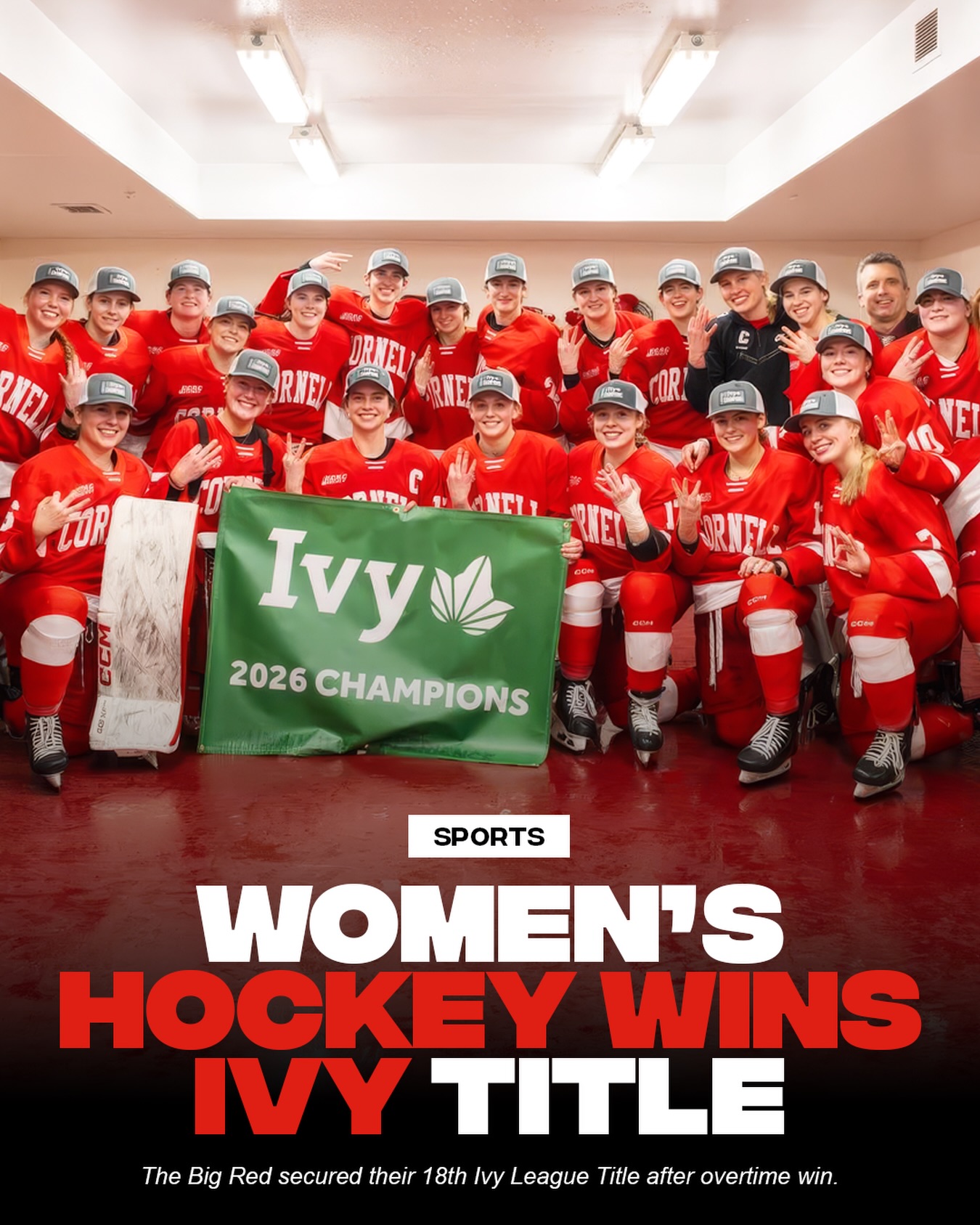 The No. 11 Cornell women’s ice hockey team clinched its third consecutive Ivy Le
