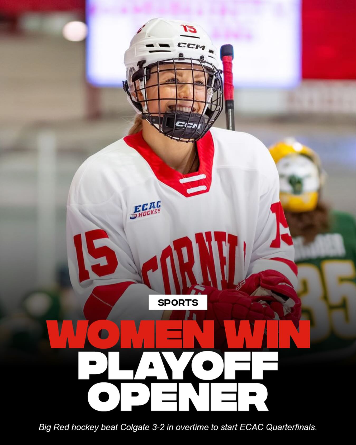 It was a thriller at Lynah Rink this afternoon as the Big Red took the first gam