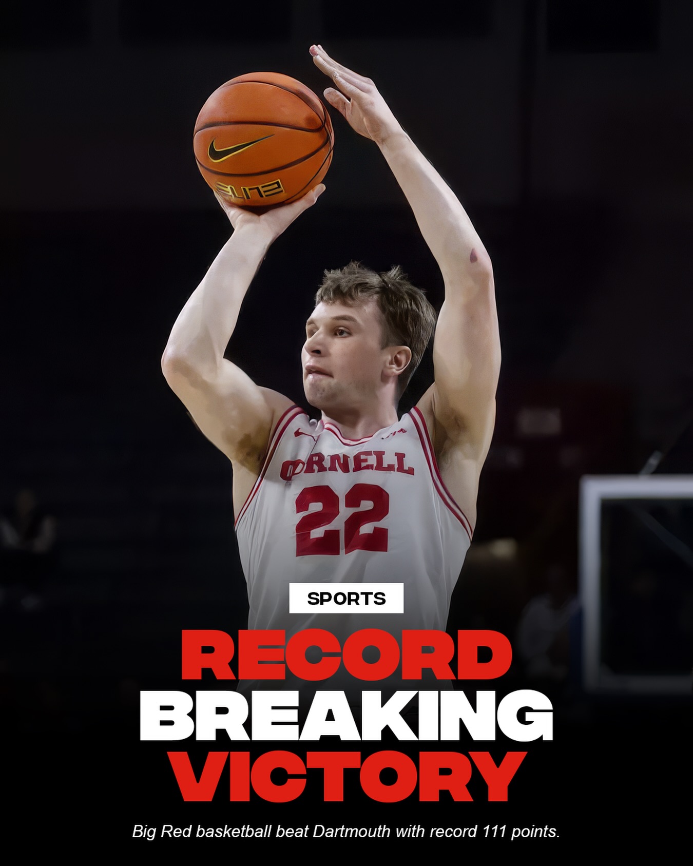 The Men’s Basketball team delivered a historic offensive performance today, roll