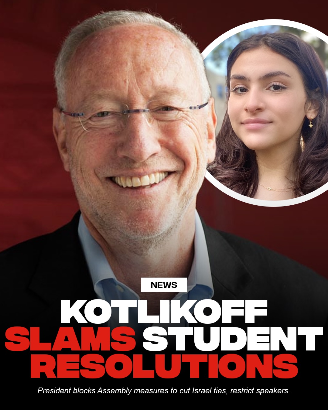 President Michael Kotlikoff has officially rejected two controversial Student As