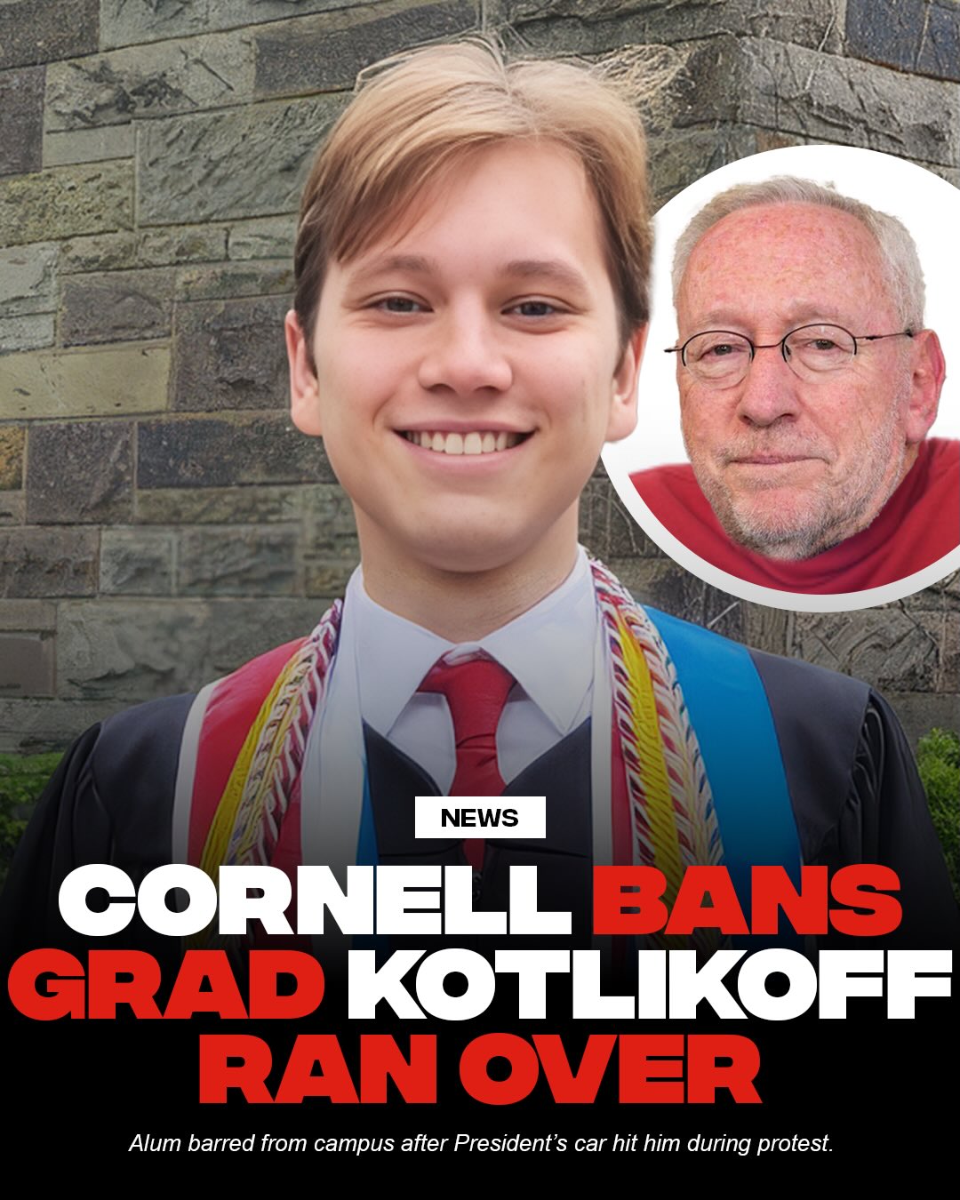 Cornell has issued a one-year ban against recent graduate Aiden Vallecillo follo