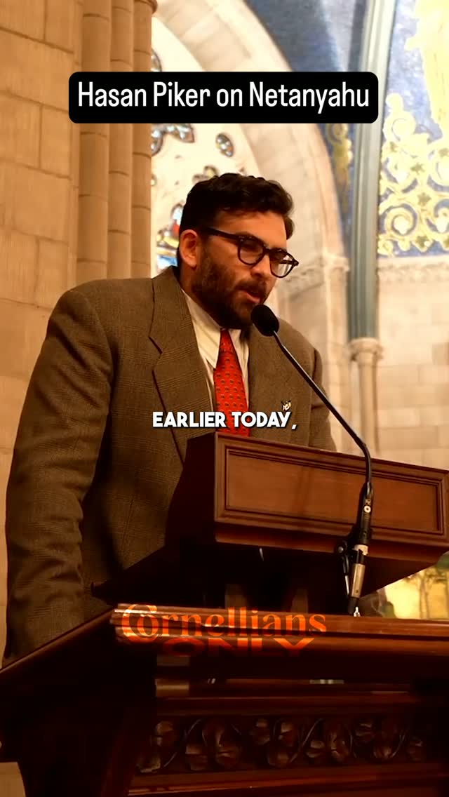 Hasan Piker responds at Cornell after Benjamin Netanyahu mentioned him at the Un