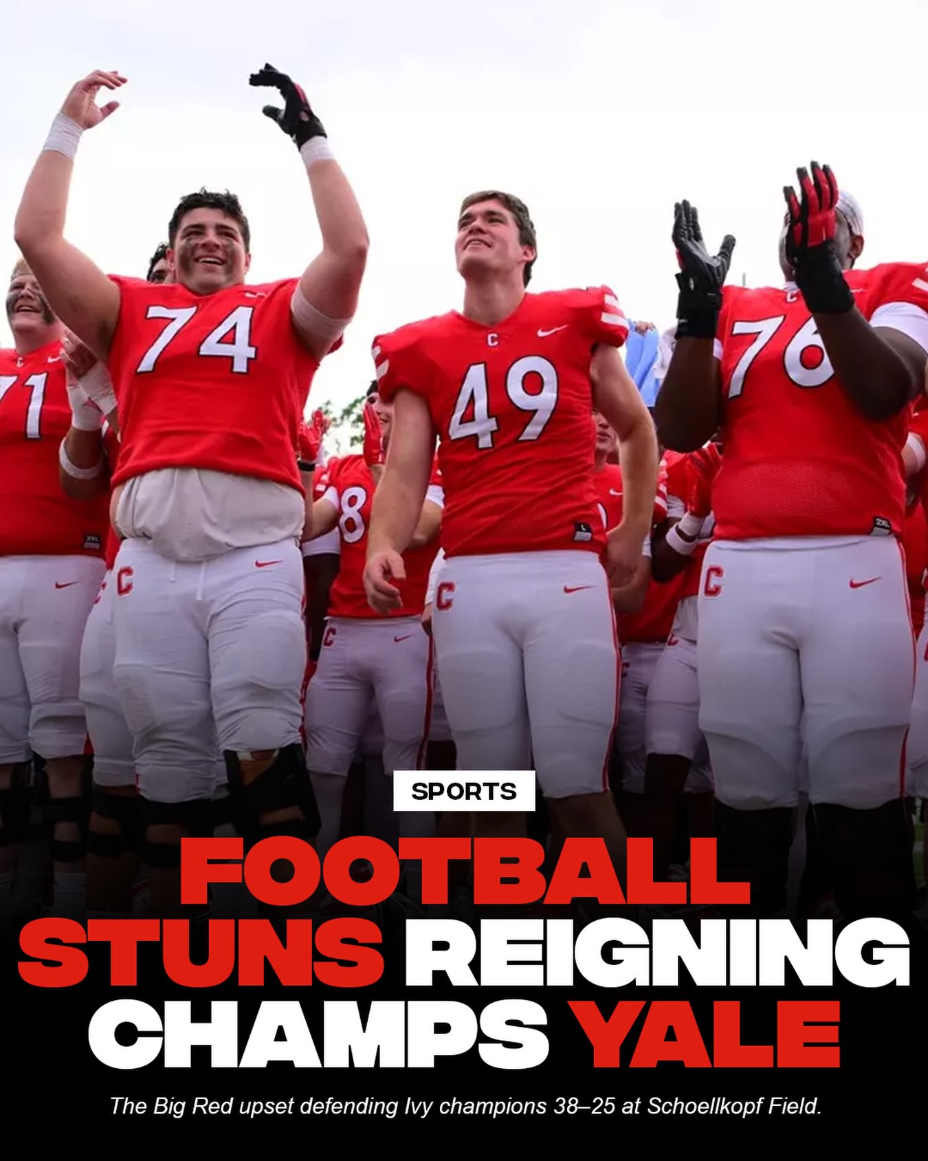 Cornell football opened Ivy League play with a massive statement win, taking dow